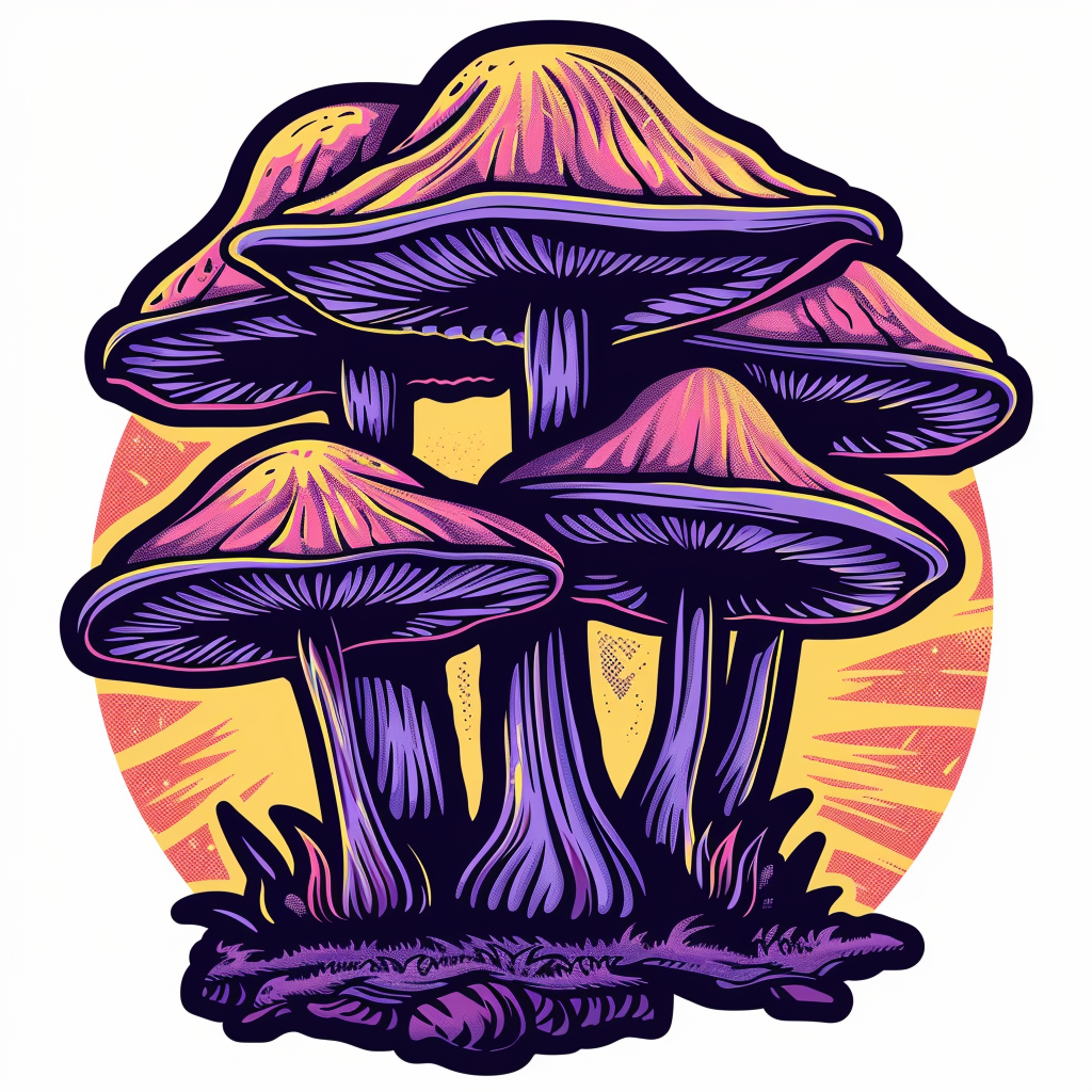 Mushrooms Vinyl Decal Sticker for Car, Laptop, Tumbler and more # F06796