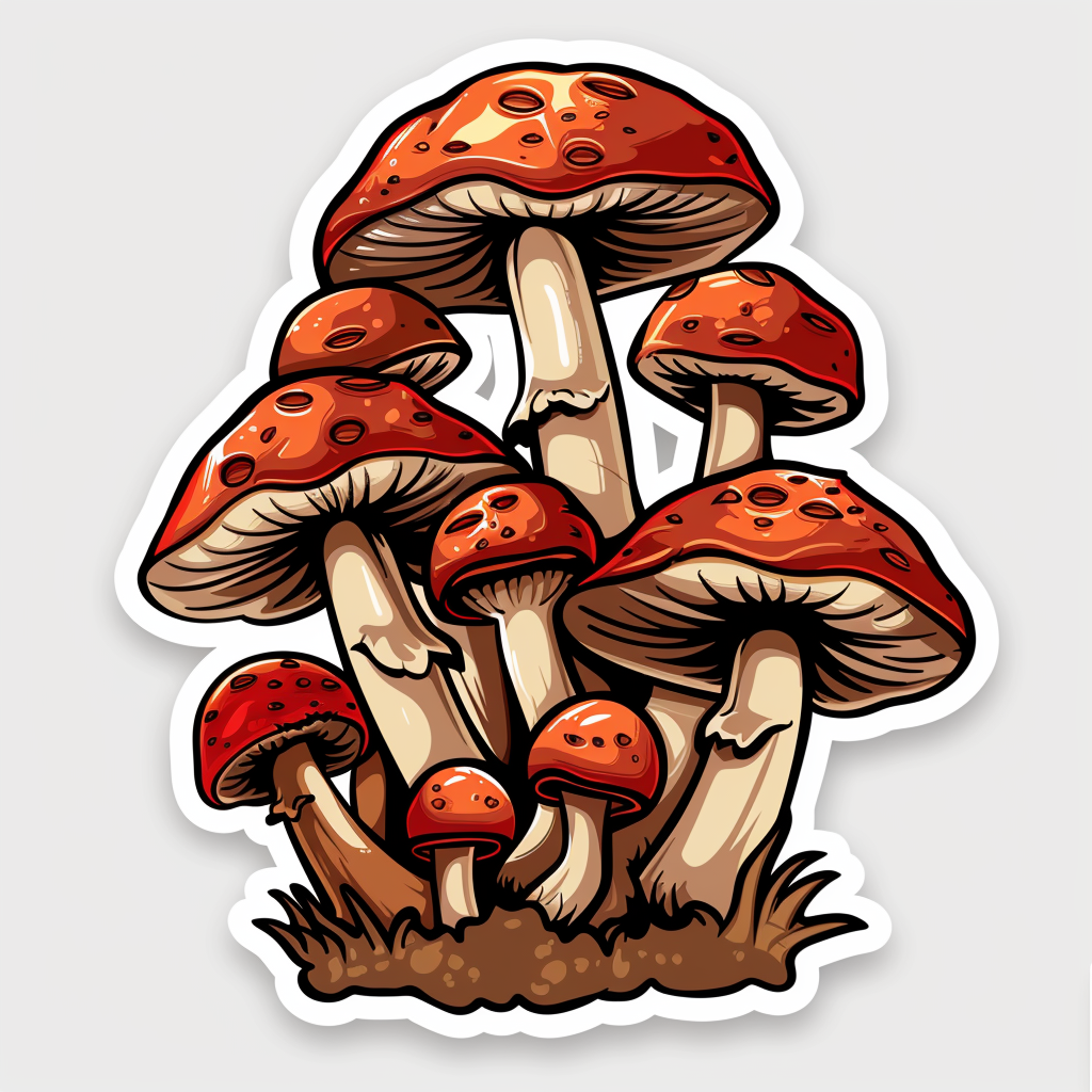 Mushrooms Vinyl Decal Sticker for Car, Laptop, Tumbler and more # F06910