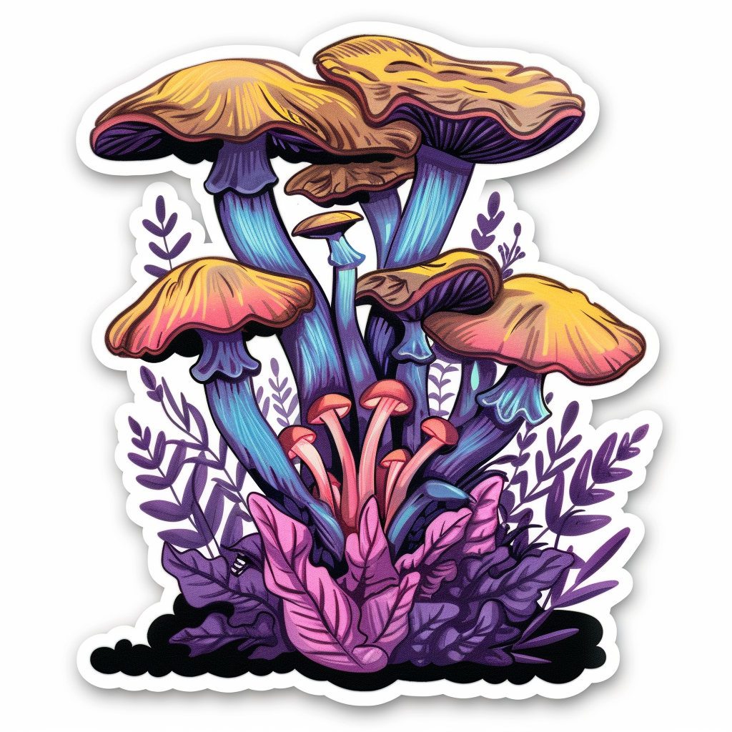 Mushrooms Vinyl Decal Sticker for Car, Laptop, Tumbler and more # F06885