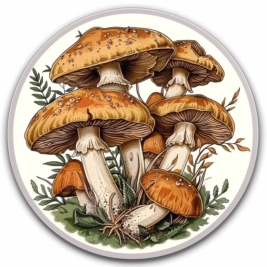 Mushrooms Vinyl Decal Sticker for Car, Laptop, Tumbler and more # F06884