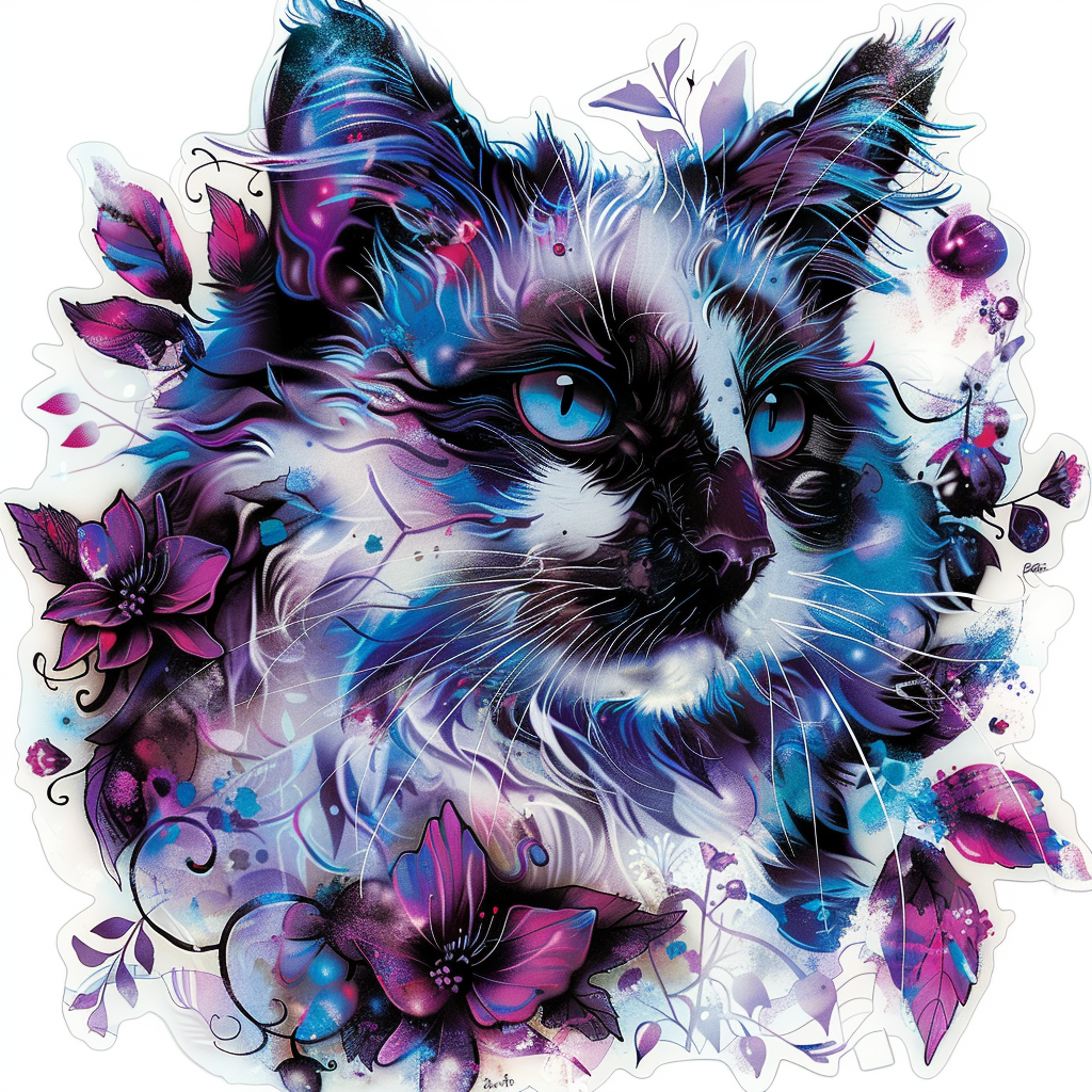 Ragdoll Cat Vinyl Decal Sticker for Car, Laptop, Tumbler and more # F06777