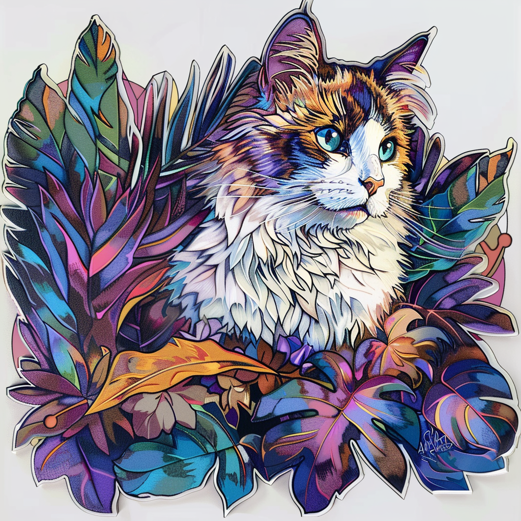 Ragdoll Cat Vinyl Decal Sticker for Car, Laptop, Tumbler and more # F06752