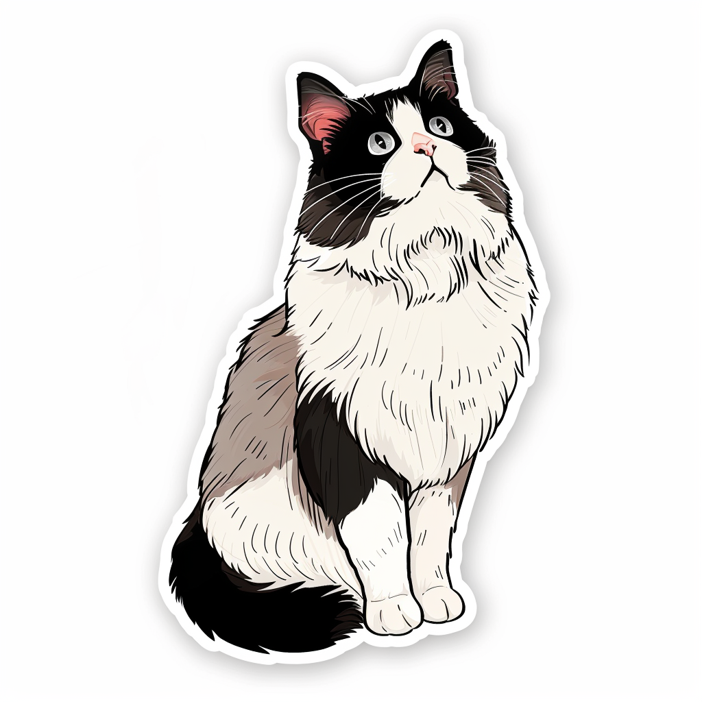 Ragdoll cat Vinyl Decal Sticker for Car, Laptop, Tumbler and more # F06746