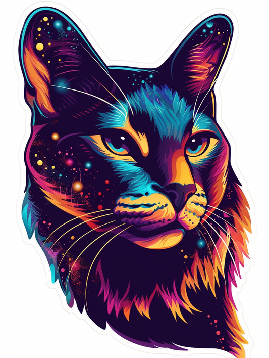 Abyssinian Cat Vinyl Decal Sticker for Car, Laptop, Tumbler and more # F07122