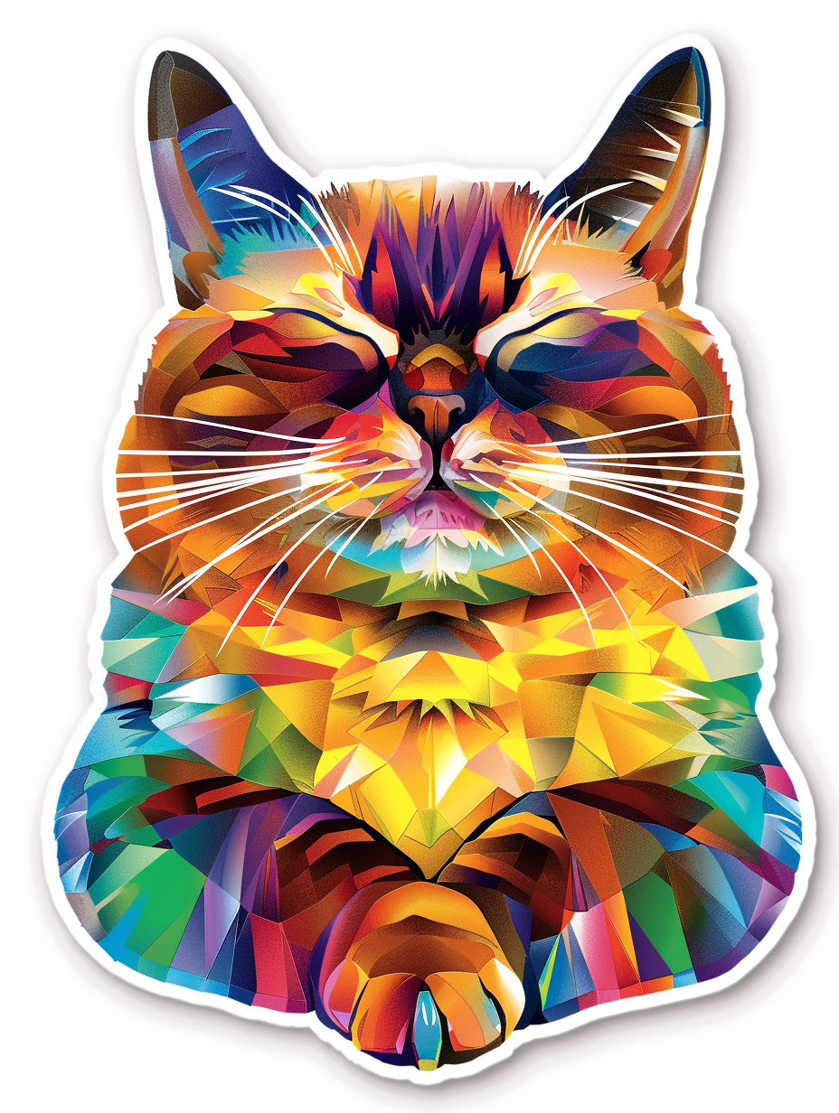 Birman cat Vinyl Decal Sticker for Car, Laptop, Tumbler and more # F07105