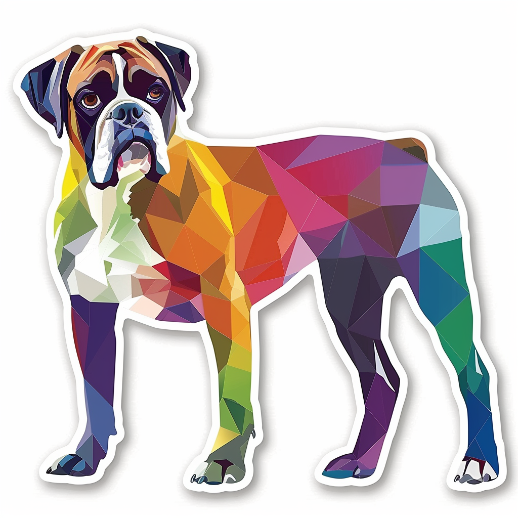 Boxer Dog Vinyl Decal Sticker for Car, Laptop, Tumbler and more # F06879