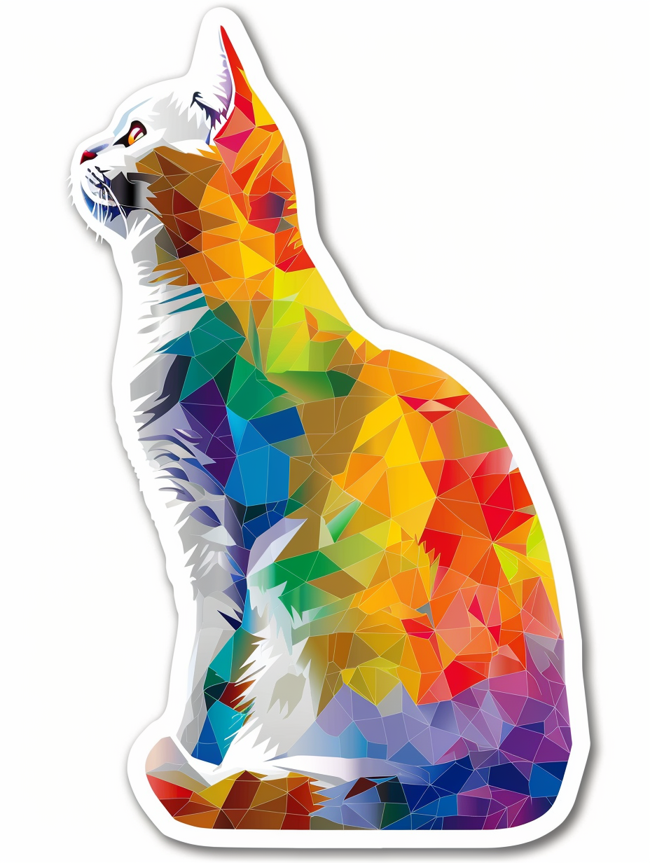 British Shorthair cat Vinyl Decal Sticker for Car, Laptop, Tumbler and more # F07100