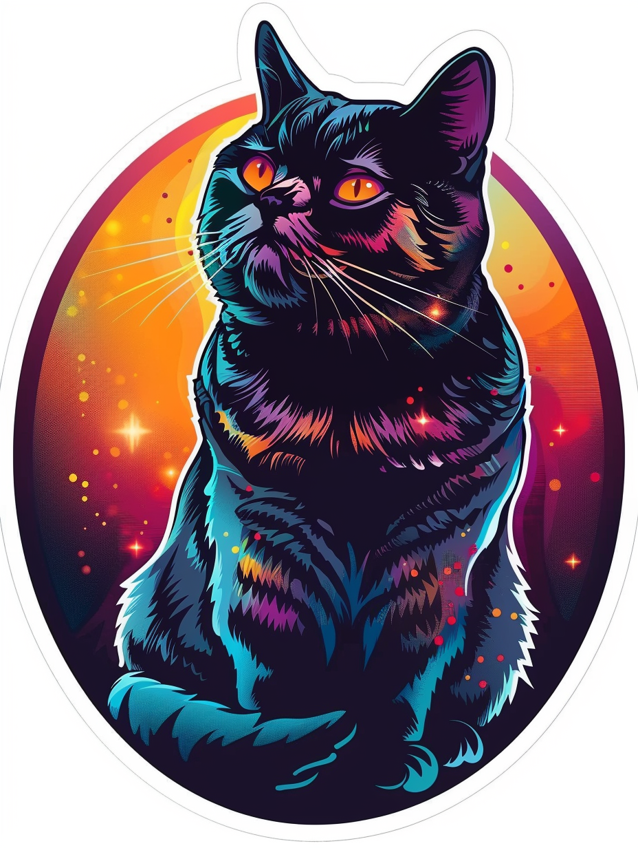 British Shorthair cat Vinyl Decal Sticker for Car, Laptop, Tumbler and more # F07063