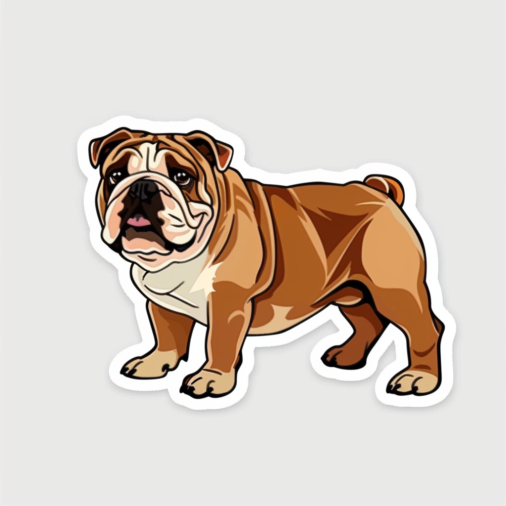 Bulldog Dog Vinyl Decal Sticker for Car, Laptop, Tumbler and more # F06693
