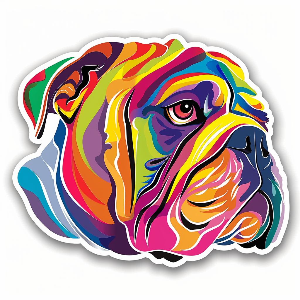 Bulldog Dog Vinyl Decal Sticker for Car, Laptop, Tumbler and more # F06692