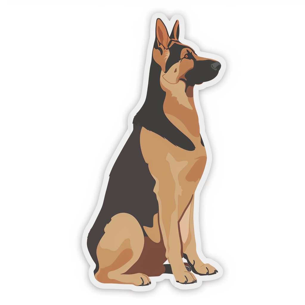 German Shepherd Dog Vinyl Decal Sticker for Car, Laptop, Tumbler and more # F06735