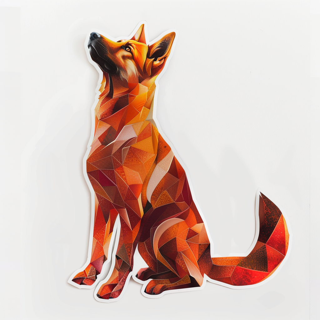 German Shepherd Dog Vinyl Decal Sticker for Car, Laptop, Tumbler and more # F06733