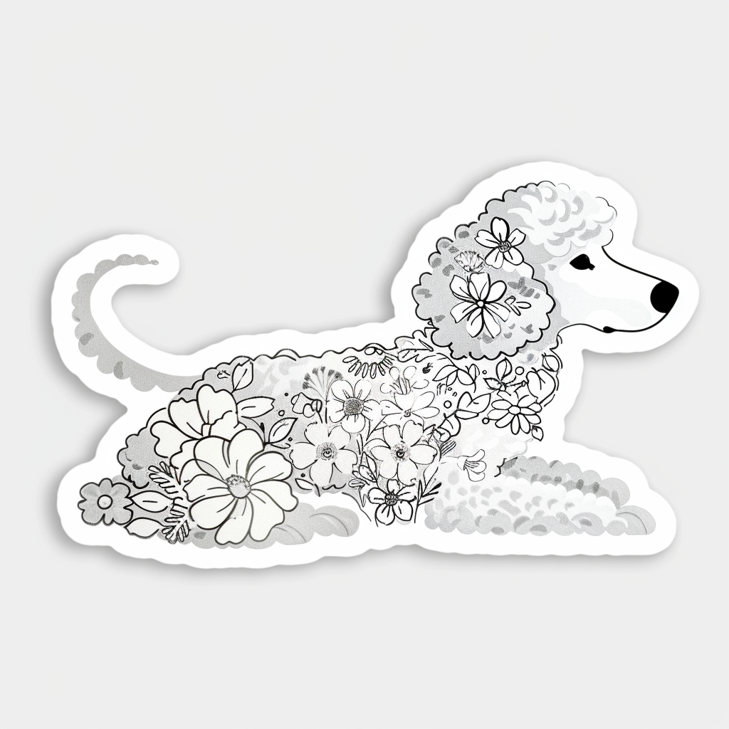 Poodle Dog Vinyl Decal Sticker for Car, Laptop, Tumbler and more # F06862