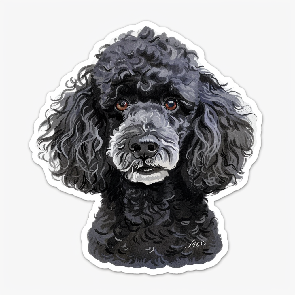 Poodle Dog Vinyl Decal Sticker for Car, Laptop, Tumbler and more # F06721