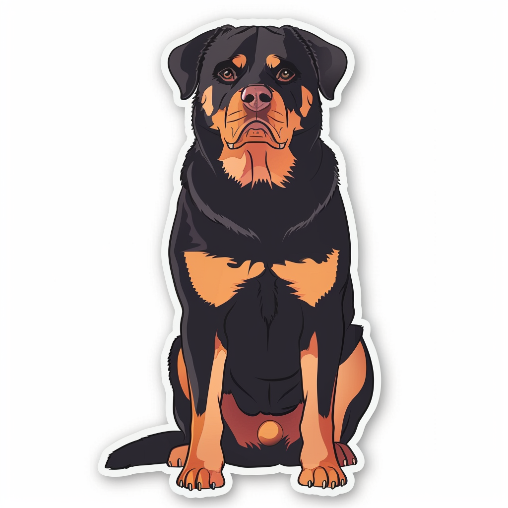 Rottweiler Dog Vinyl Decal Sticker for Car, Laptop, Tumbler and more # F06718