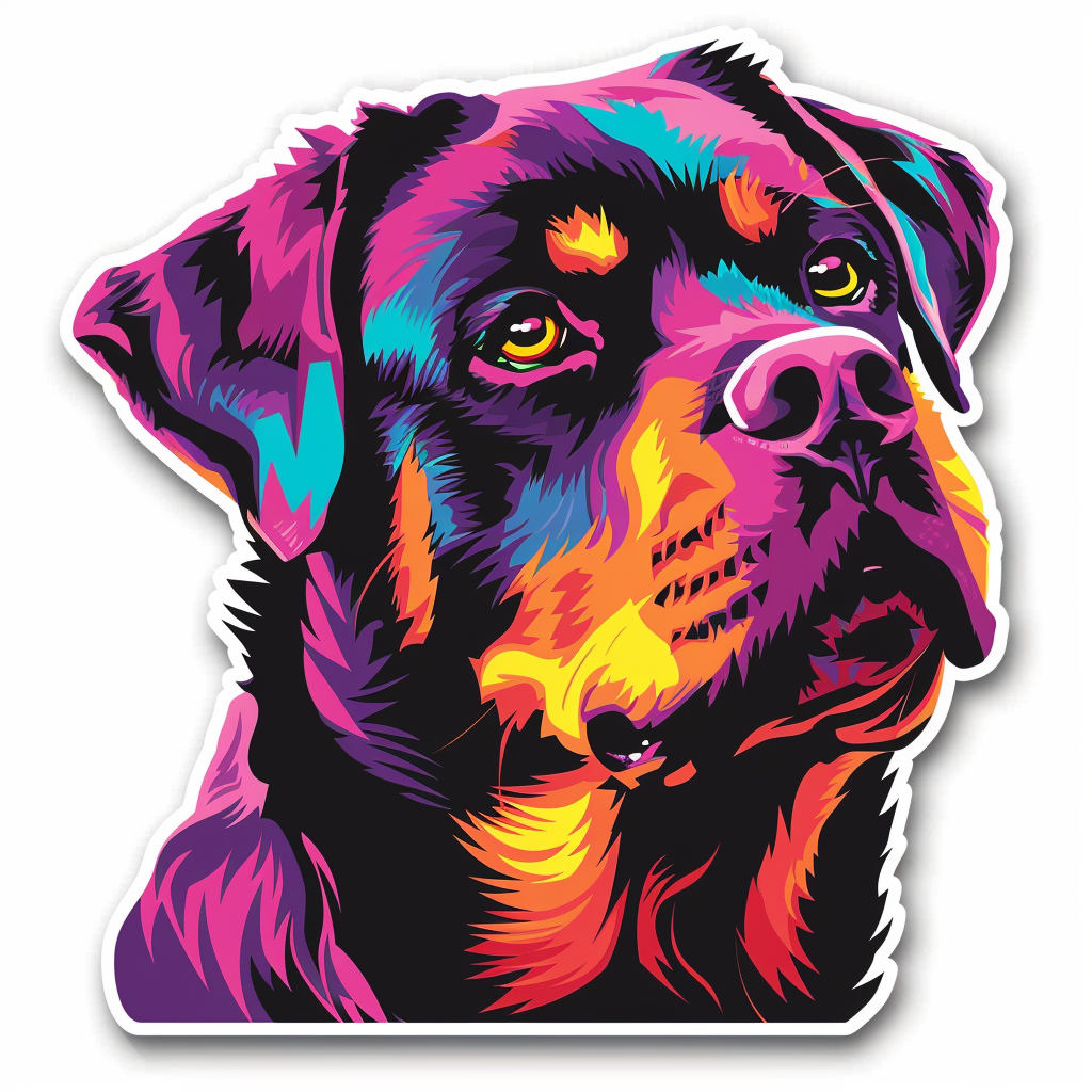 Rottweiler Dog Vinyl Decal Sticker for Car, Laptop, Tumbler and more # F06716