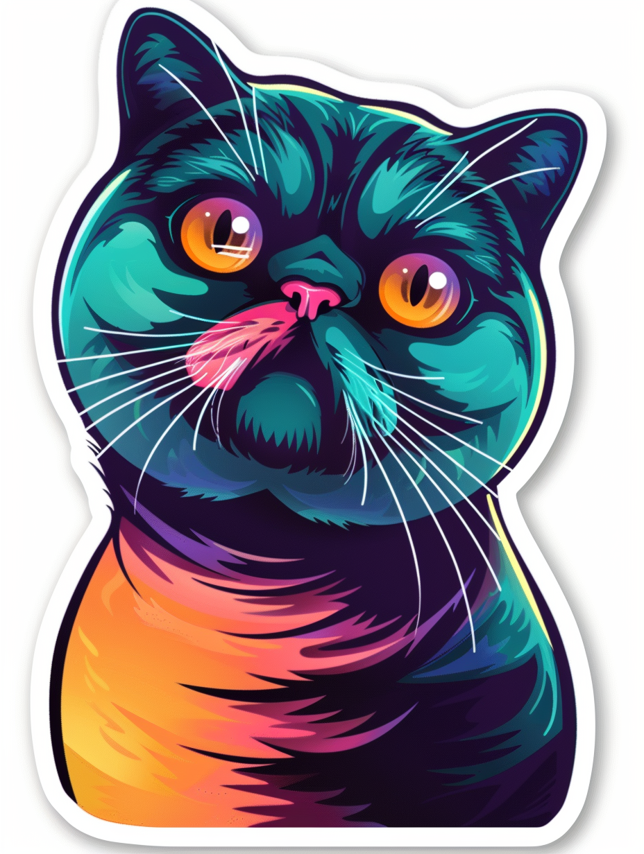 Scottish Fold Cat Vinyl Decal Sticker for Car, Laptop, Tumbler and more # F07089