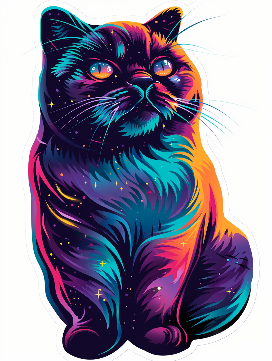 Scottish Fold Cat Vinyl Decal Sticker for Car, Laptop, Tumbler and more # F07088