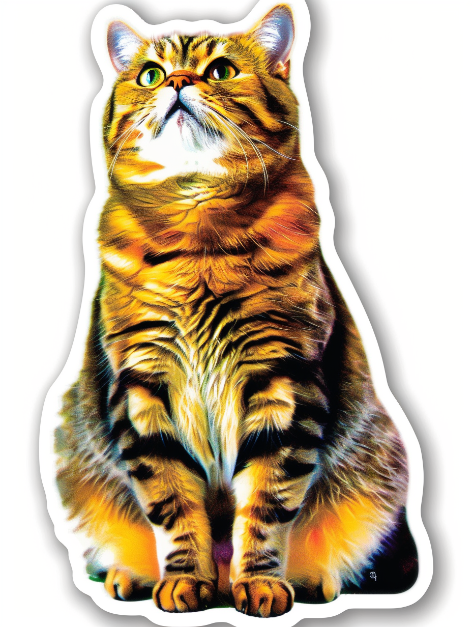 Scottish Fold Cat Vinyl Decal Sticker for Car, Laptop, Tumbler and more # F07085