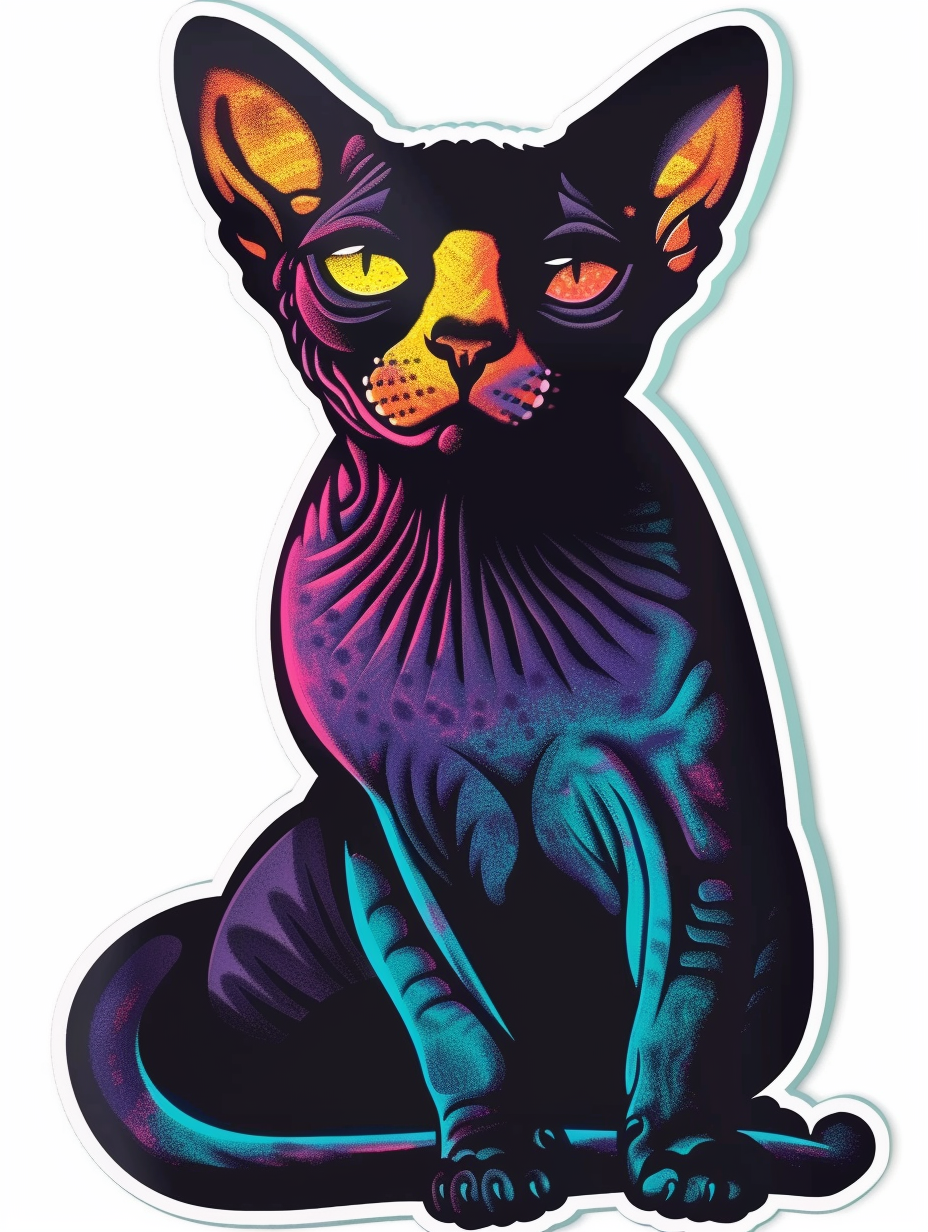 Sphynx cat Vinyl Decal Sticker for Car, Laptop, Tumbler and more # F07125