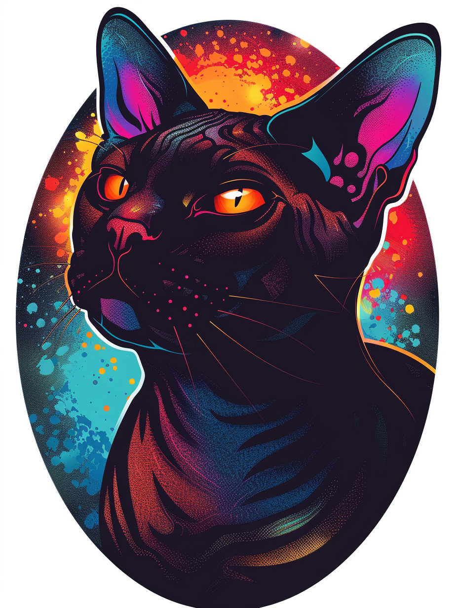 Sphynx cat Vinyl Decal Sticker for Car, Laptop, Tumbler and more # F07119