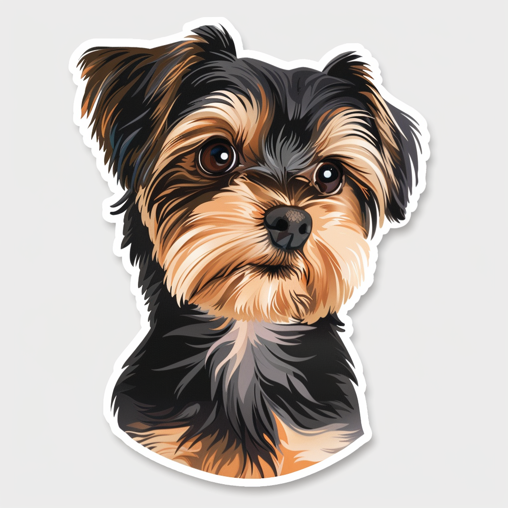 Yorkshire Terrier Dog Vinyl Decal Sticker for Car, Laptop, Tumbler and more # F07023