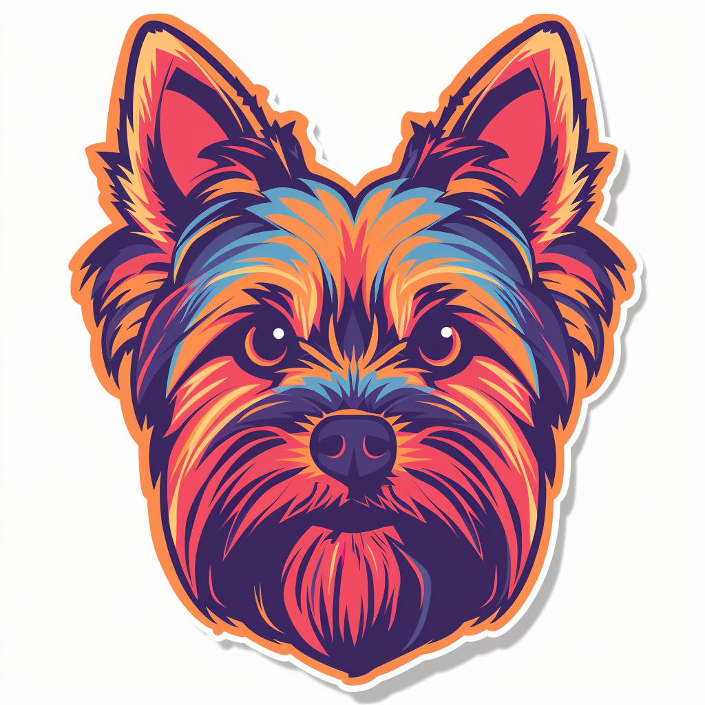 Yorkshire Terrier Dog Vinyl Decal Sticker for Car, Laptop, Tumbler and more # F06839