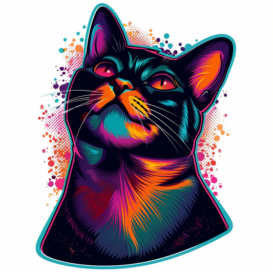 Abyssinian cat Vinyl Decal Sticker for Car, Laptop, Tumbler and more # F07067