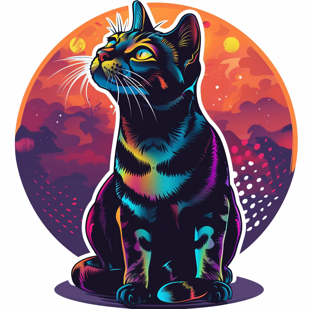 Abyssinian cat Vinyl Decal Sticker for Car, Laptop, Tumbler and more # F07043