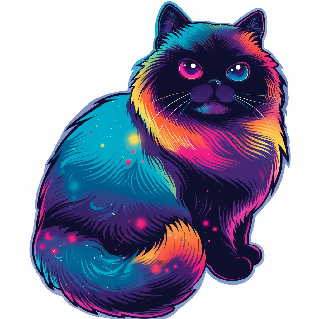 Birman cat Vinyl Decal Sticker for Car, Laptop, Tumbler and more # F07065