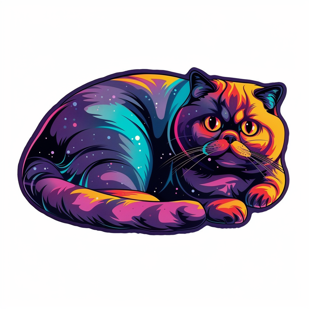 Scottish Fold Cat Vinyl Decal Sticker for Car, Laptop, Tumbler and more # F07083