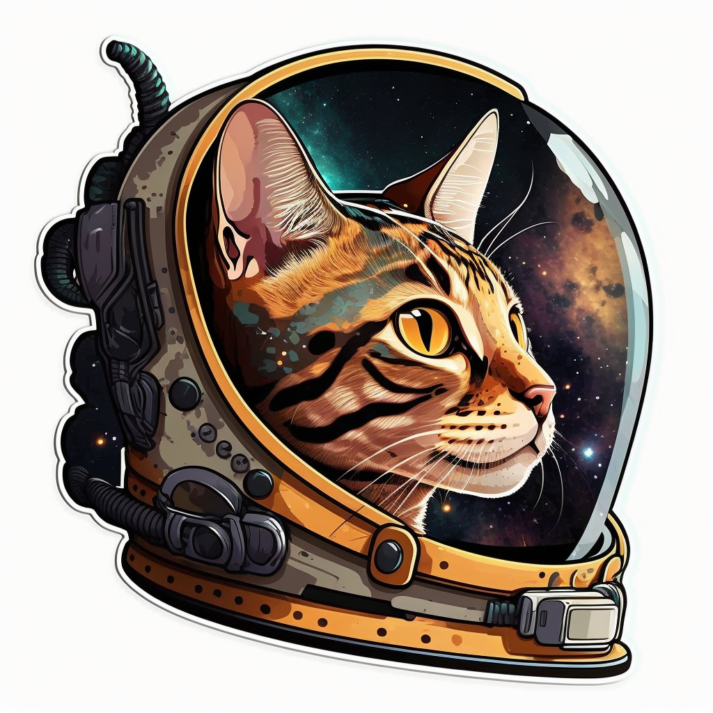 Bengal Cat Vinyl Decal Sticker for Car, Laptop, Tumbler and more # 1674