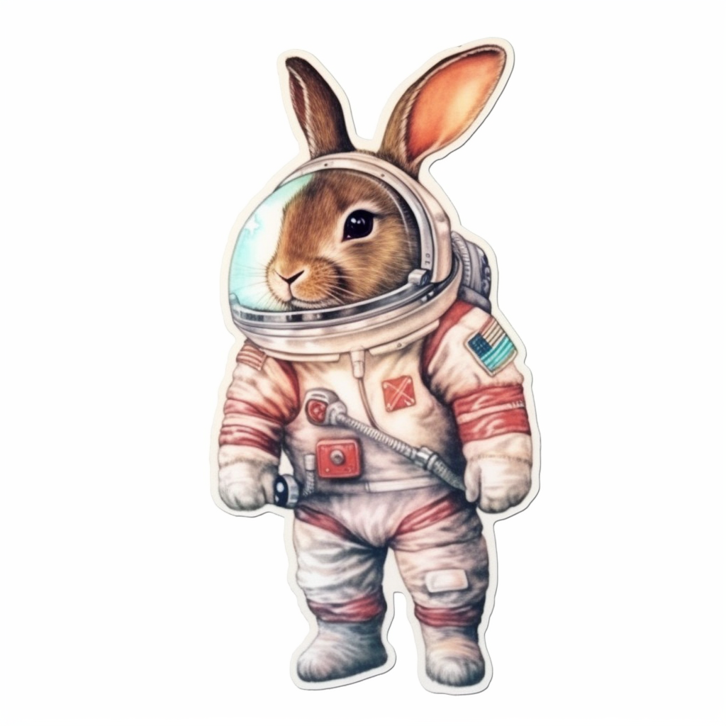 Cute and adorable Bunny Rabbit Vinyl Decal Sticker for Car, Laptop, Tumbler and more # 0010868