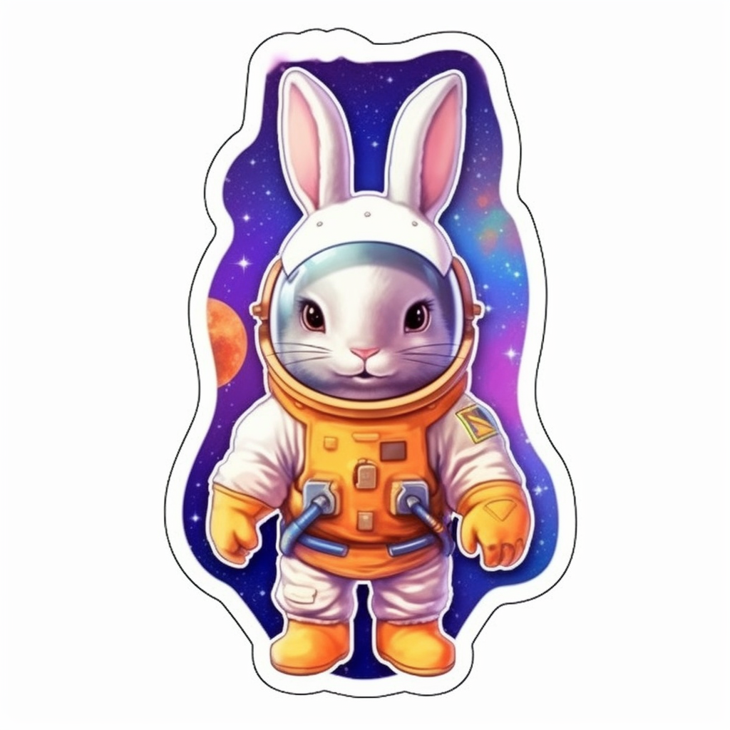 Cute and adorable Bunny Rabbit Vinyl Decal Sticker for Car, Laptop, Tumbler and more # 0010867