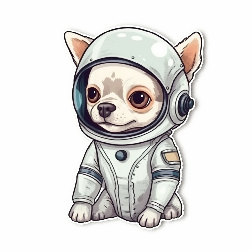 Chihuahua Dog Vinyl Decal Sticker for Car, Laptop, Tumbler and more # 003654