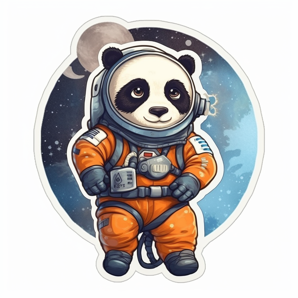 Cute and adorable Panda Vinyl Decal Sticker for Car, Laptop, Tumbler and more # 0010744