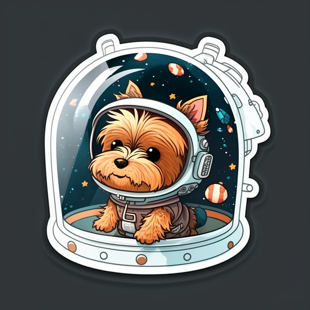 Yorkshire Dog Vinyl Decal Sticker for Car, Laptop, Tumbler and more # 002830