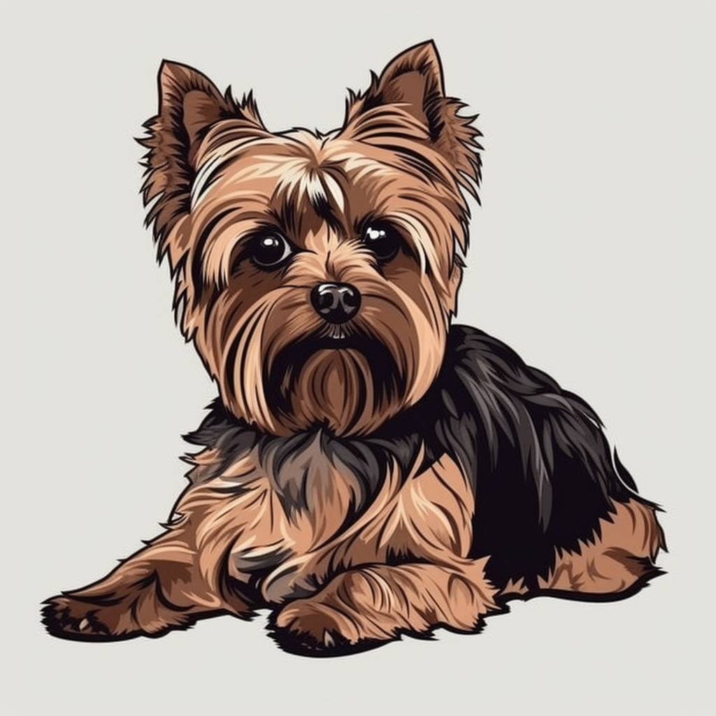 Yorkshire Dog Vinyl Decal Sticker for Car, Laptop, Tumbler and more # 002478