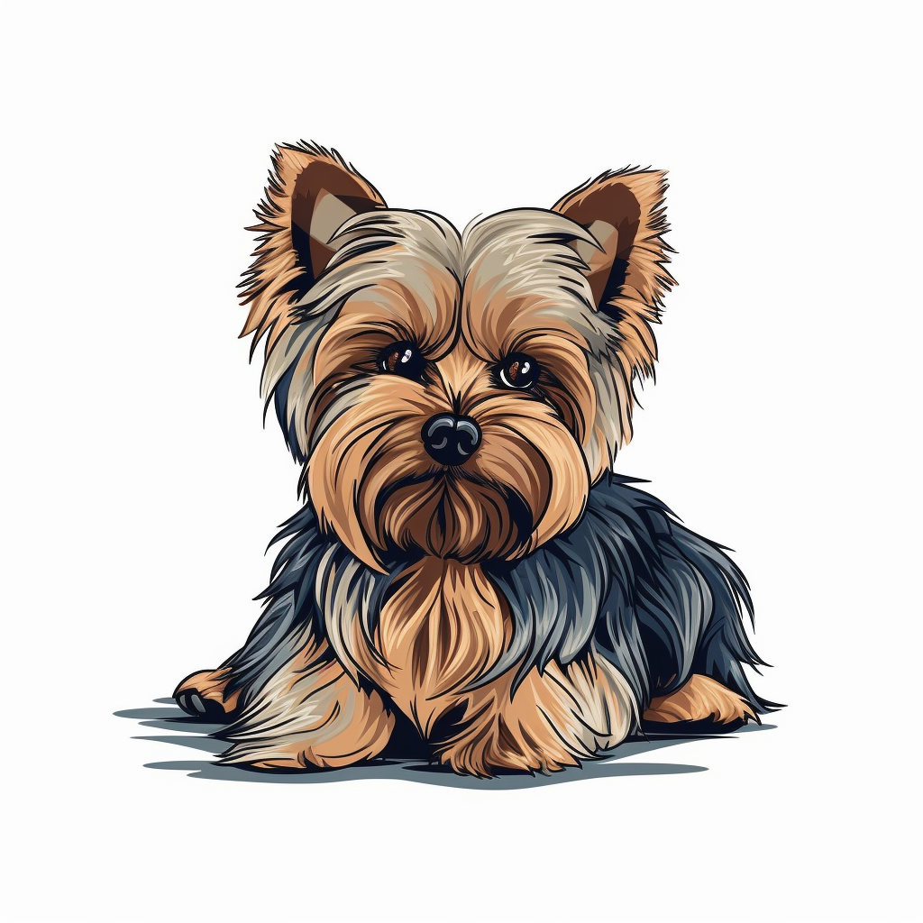 Yorkshire Dog Vinyl Decal Sticker for Car, Laptop, Tumbler and more # 002518