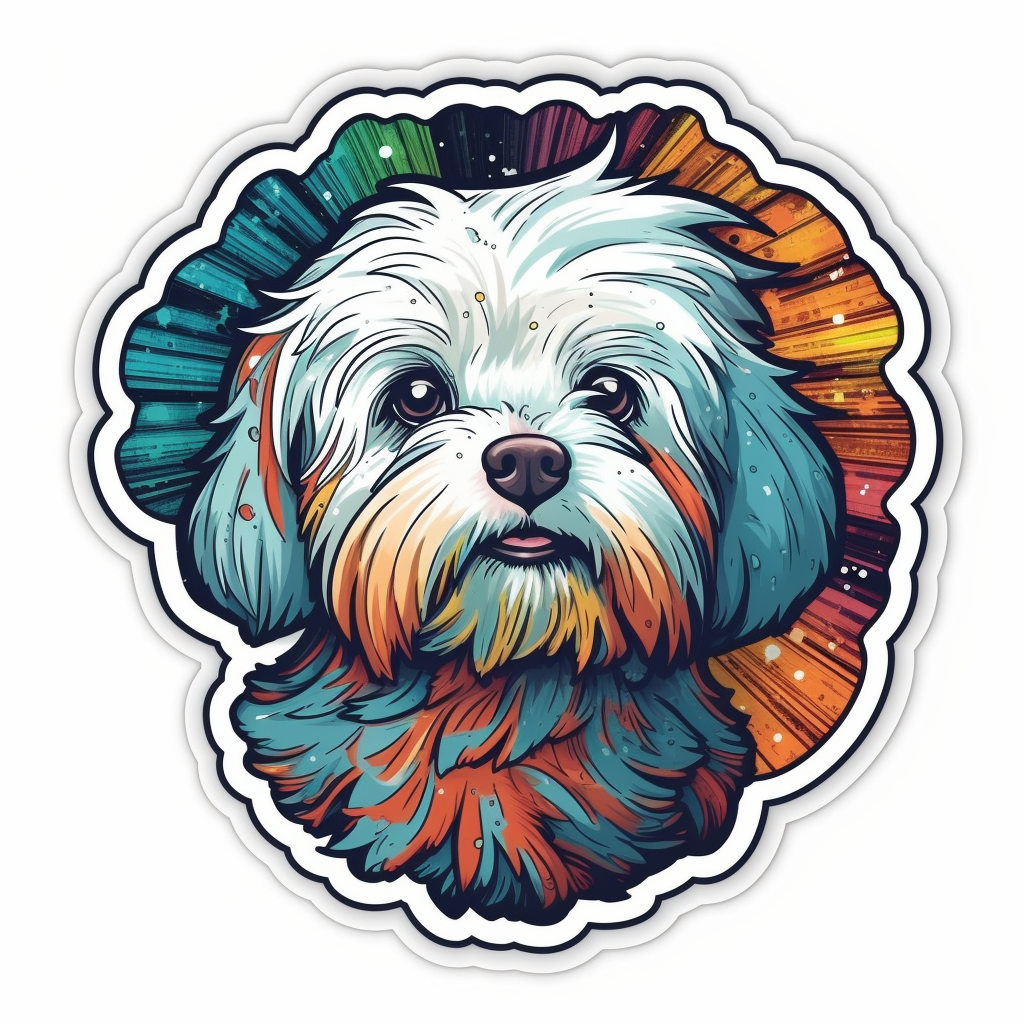 Maltese Dog Vinyl Decal Sticker for Car, Laptop, Tumbler and more # 006993