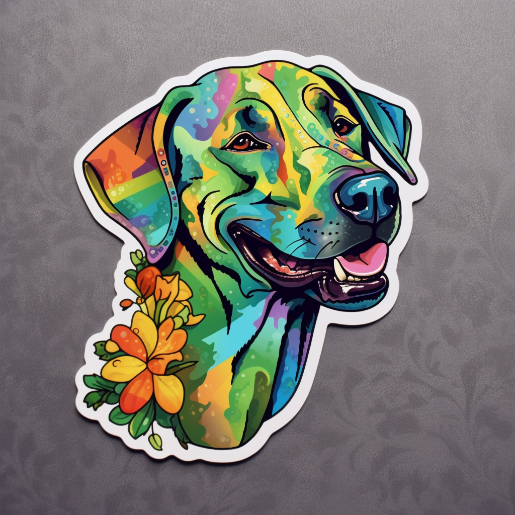 Great Dane Dog Vinyl Decal Sticker for Car, Laptop, Tumbler and more # 2245