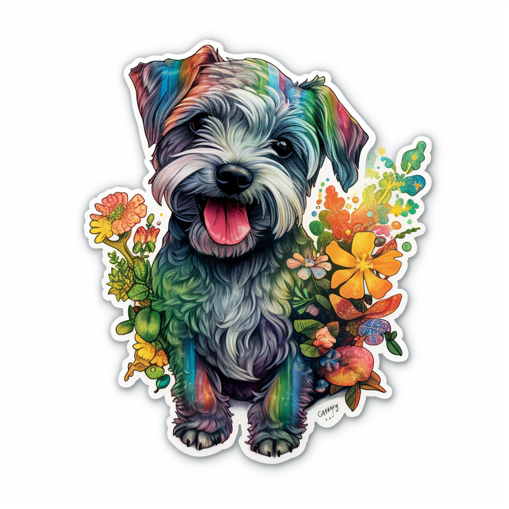 Schnauzer Dog Vinyl Decal Sticker for Car, Laptop, Tumbler and more # 2305