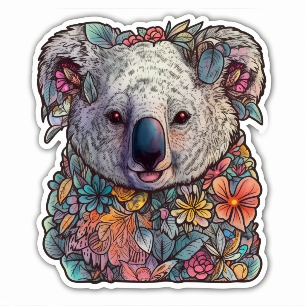 Koala Vinyl Decal Sticker for Car, Laptop, Tumbler and more # 00788
