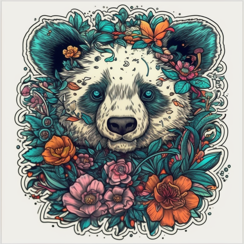 Panda Vinyl Decal Sticker for Car, Laptop, Tumbler and more # 006927