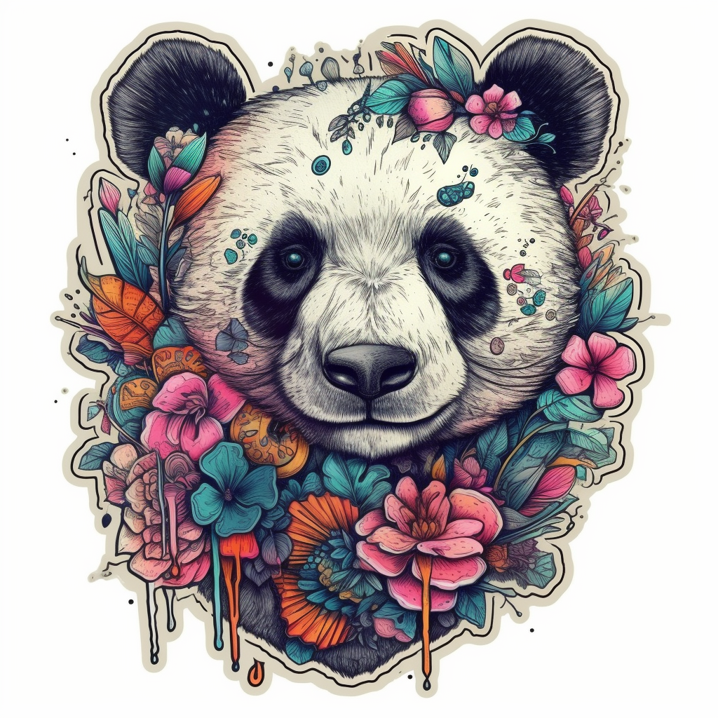 Panda Vinyl Decal Sticker for Car, Laptop, Tumbler and more # 006931