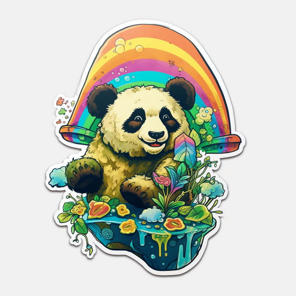 Panda Vinyl Decal Sticker for Car, Laptop, Tumbler and more # 006910