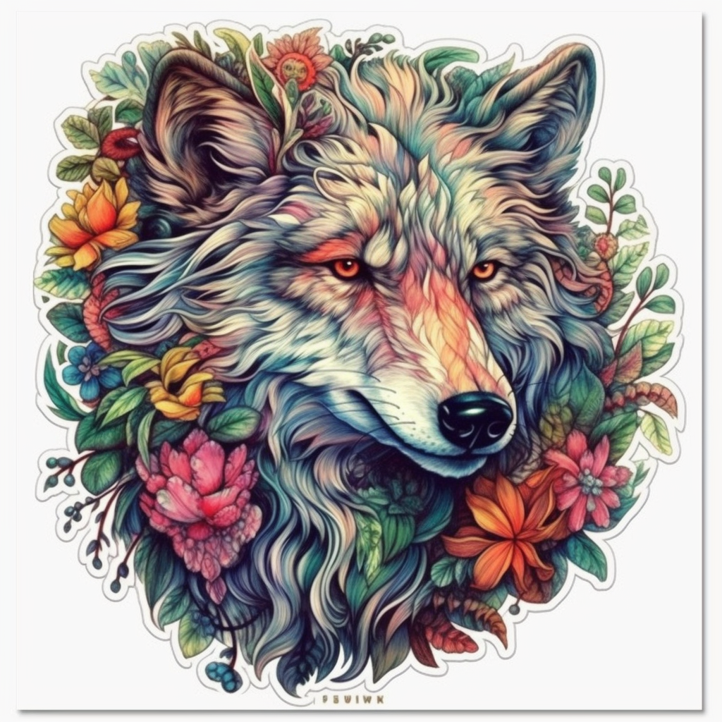 Wolf Vinyl Decal Sticker for Car, Laptop, Tumbler and more # 001832