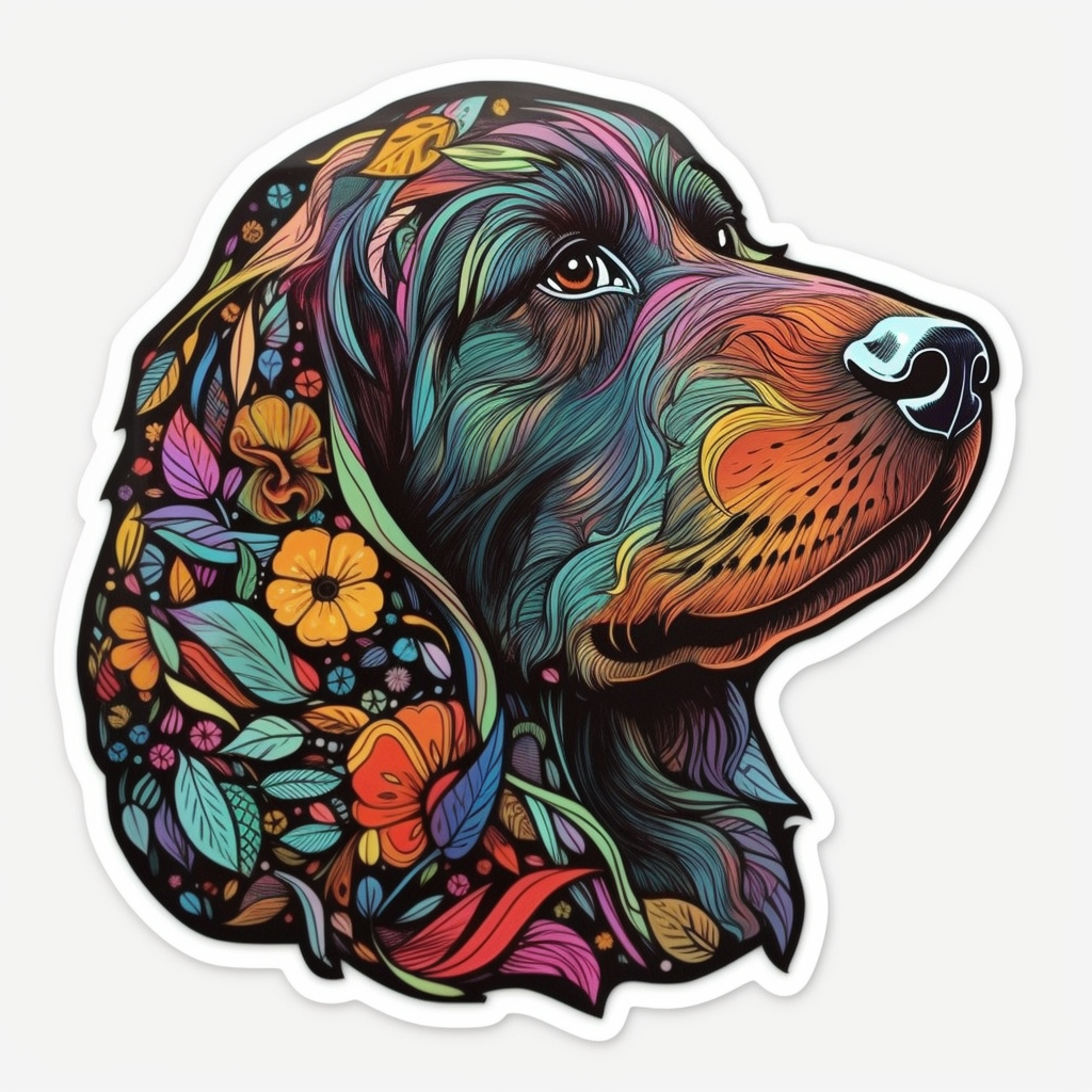 FouFou Dog Vinyl Decal Sticker for Car, Laptop, Tumbler and more # 002198