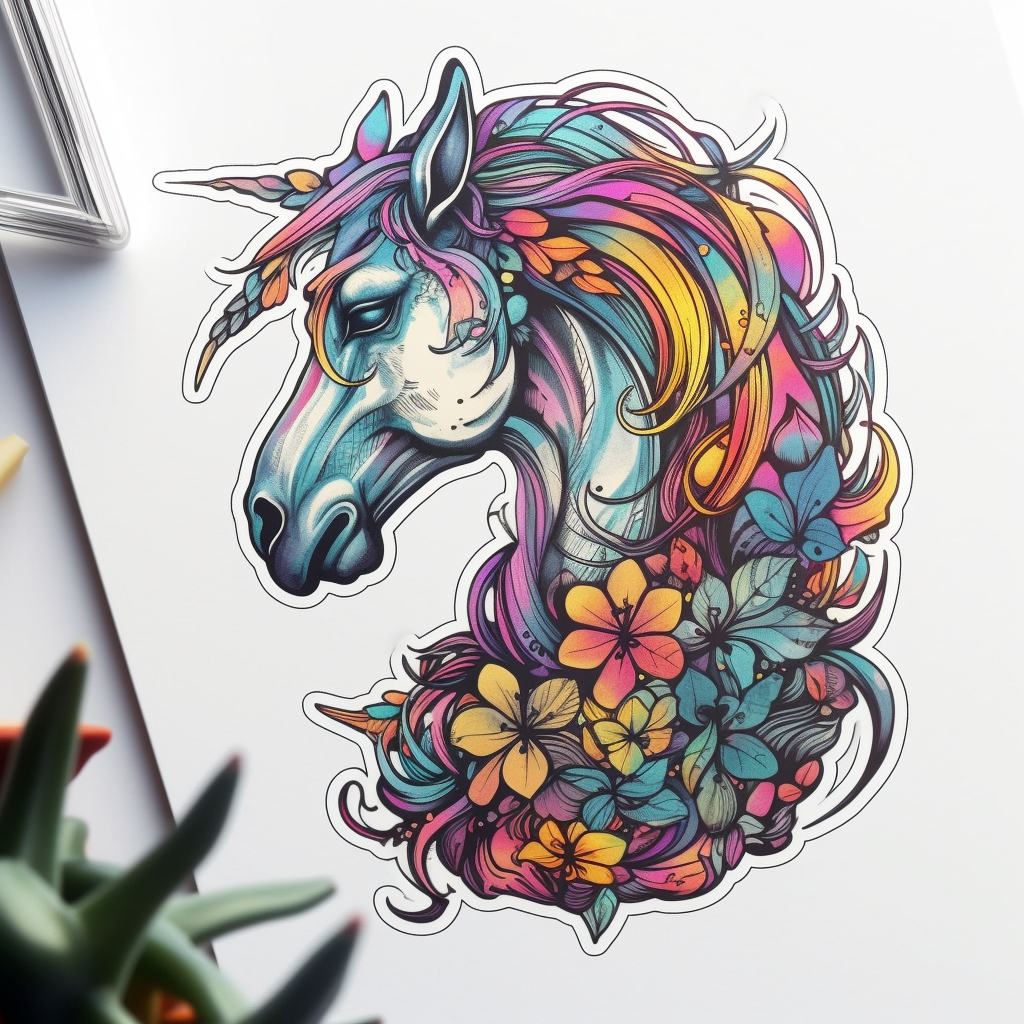 Unicorn Vinyl Decal Sticker for Car, Laptop, Tumbler and more # 006861