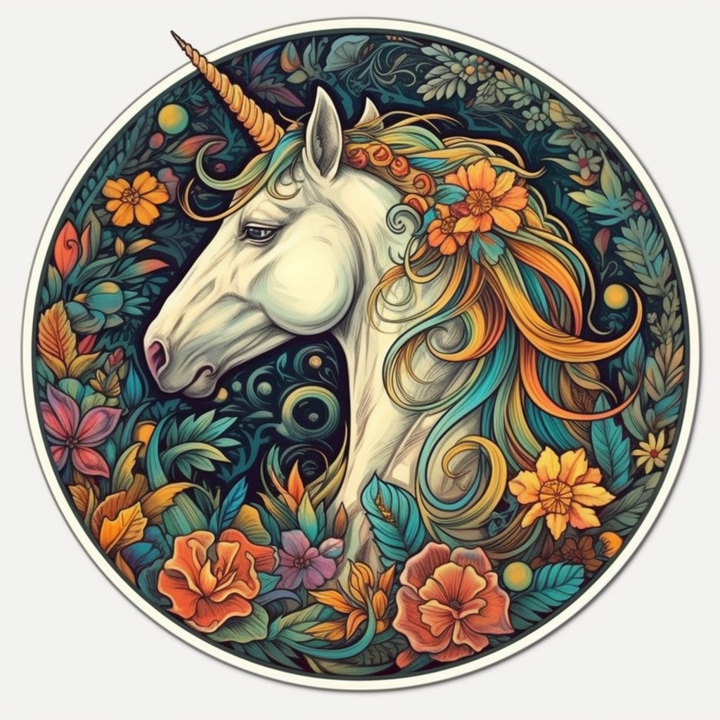 Unicorn Vinyl Decal Sticker for Car, Laptop, Tumbler and more # 006862